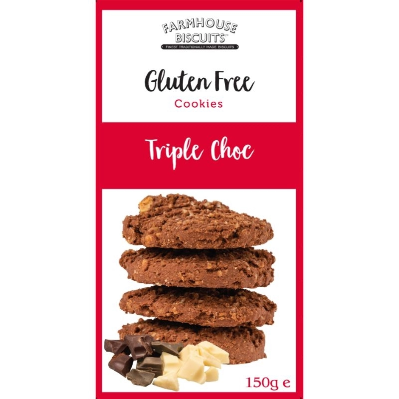 Biscuiti Triple Chocolate Fara Gluten Farmhouse 150g 0